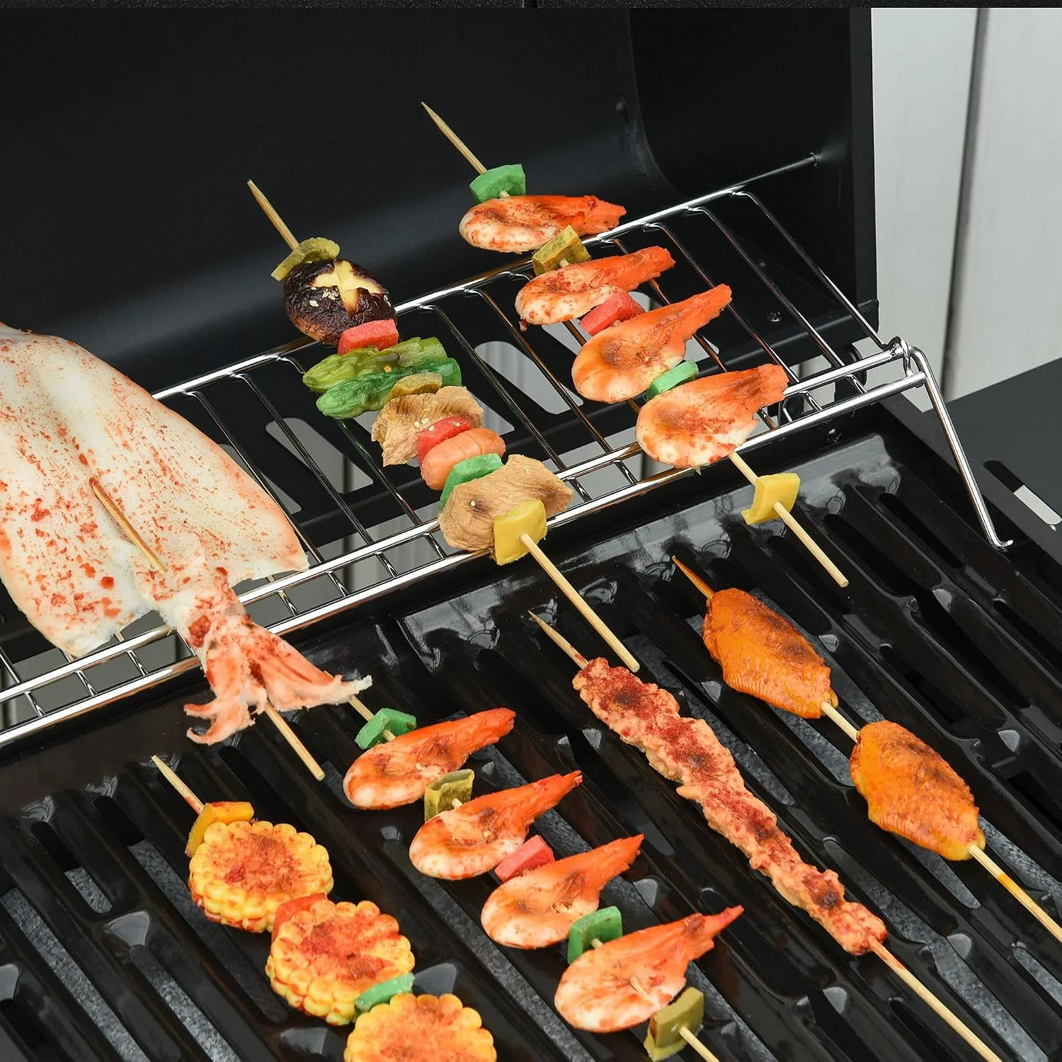 Barbacoa de gas Outsunny 3+1 Quemadores 11,6 kW, vista de producto 5