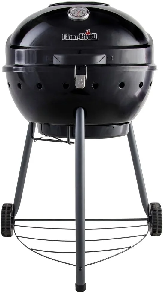 Barbacoa de carbón Char-Broil Kettleman, vista frontal
