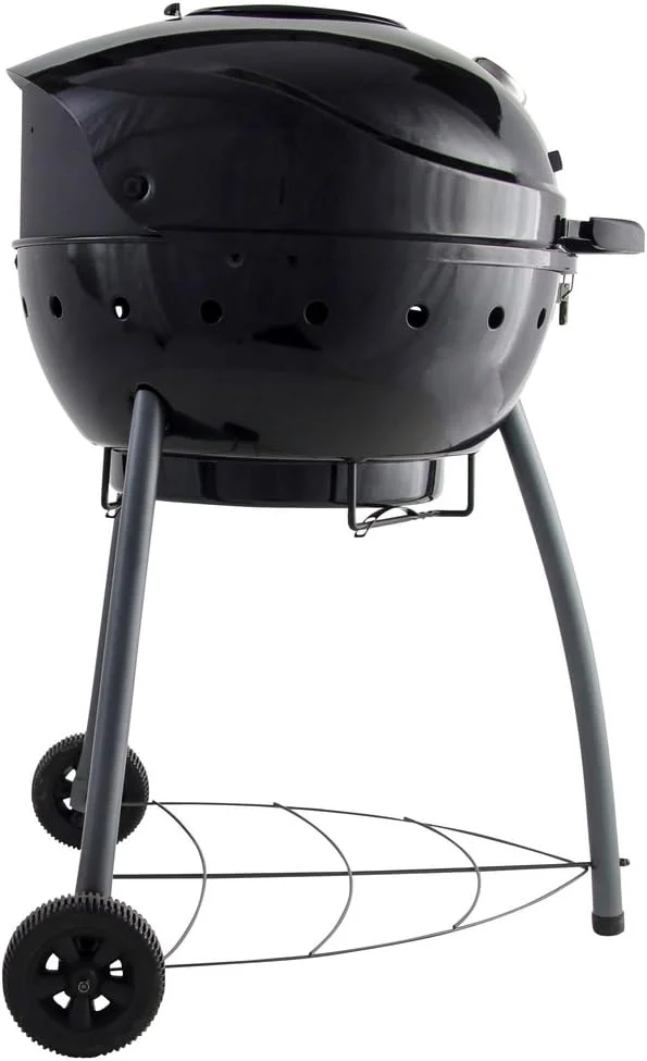 Barbacoa de carbón Char-Broil Kettleman, vista lateral