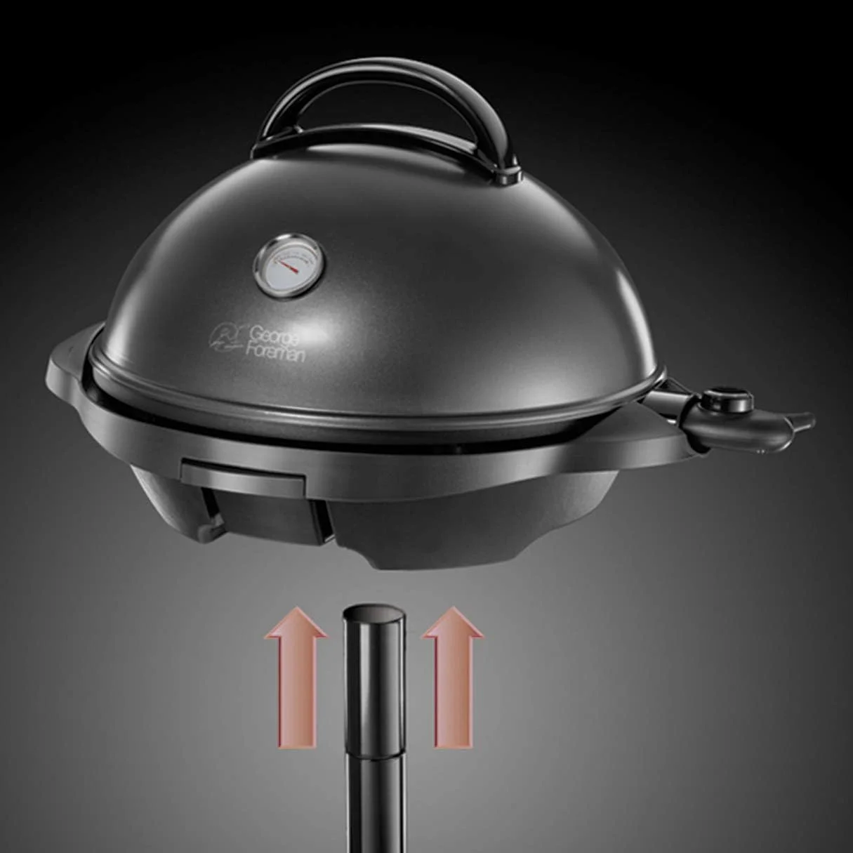 Detalle del sistema desmontable de la barbacoa eléctrica George Foreman 22460-56